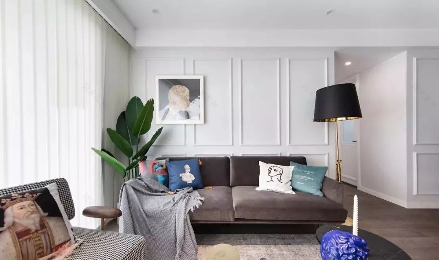 96㎡现代北欧风大套间,温馨时尚家居设计-16