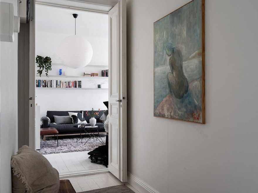 简约白色公寓的灵动设计-21