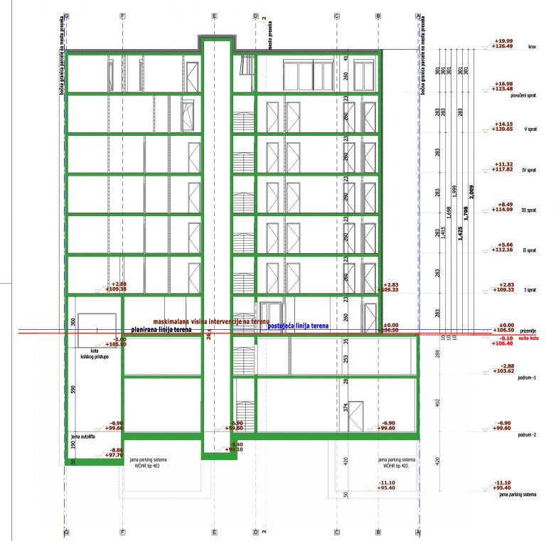 贝尔格莱德老城区5层17户住宅楼建设项目丨贝尔格莱德“Cube  D”工作室-26