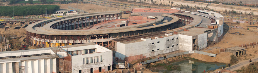 印度红拱螺旋城市市集-Avadh Shilpgram / Archohm Consults-35