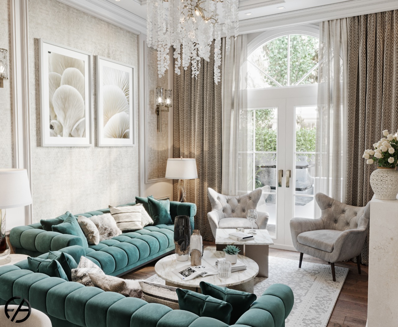 Living room with open kitchen ✨-10