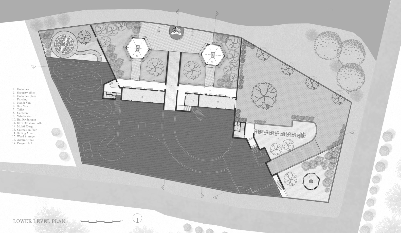 印度“Udan”殡仪馆丨d6thD design studio-31