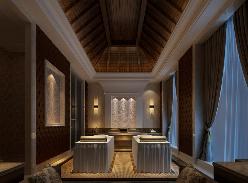 美容院室内设计案例效果图-13