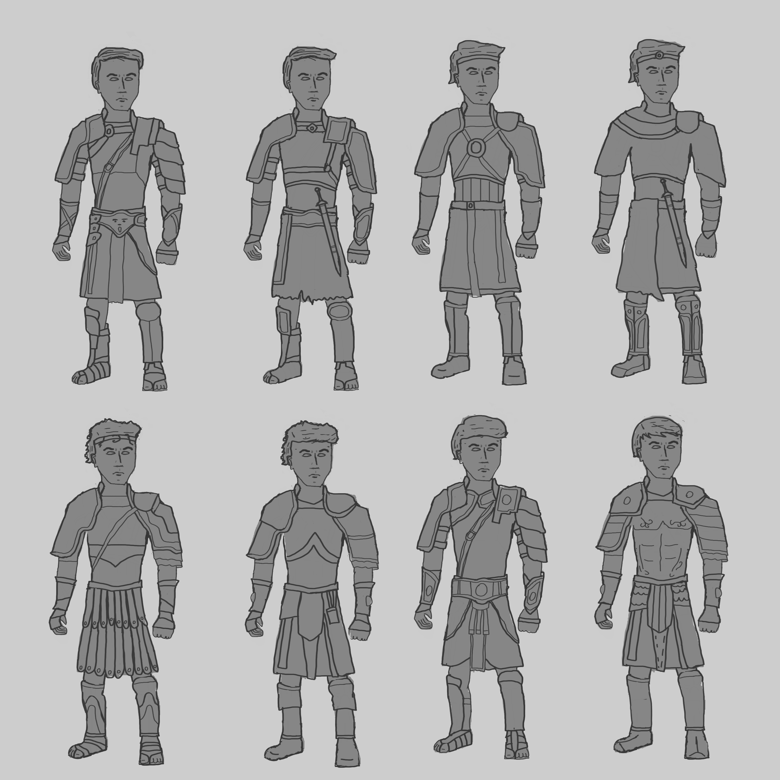 2D游戏角色设计  罗马将军-8
