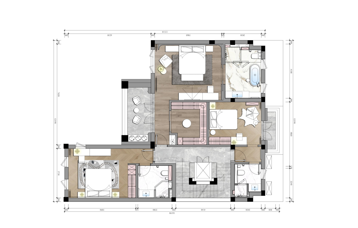 666㎡翡翠城翠湖苑,演绎多代共居的生活日常丨中国杭州丨力设计-74