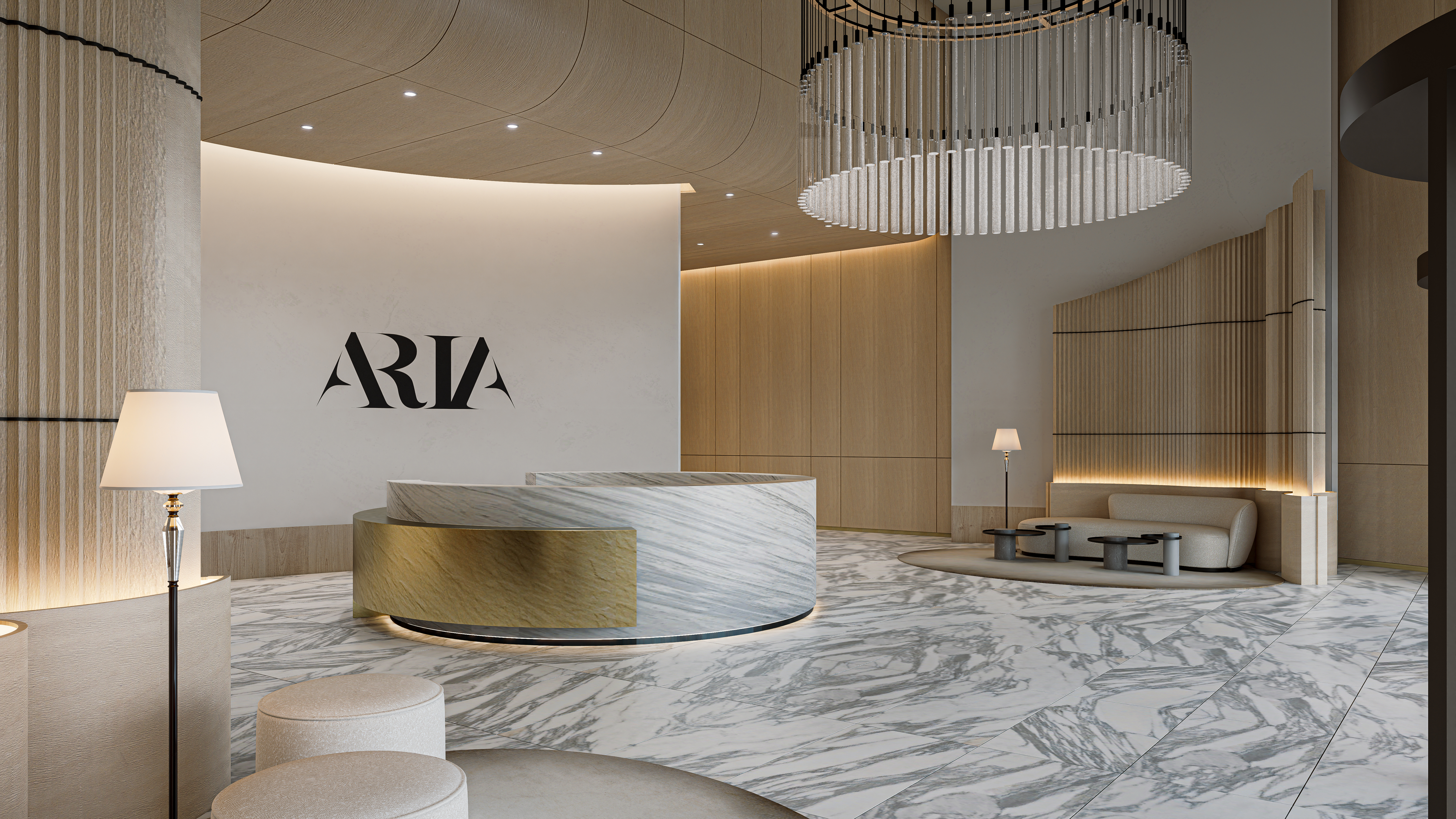 Luxury Residential Lobby — Manhattan NYC-3