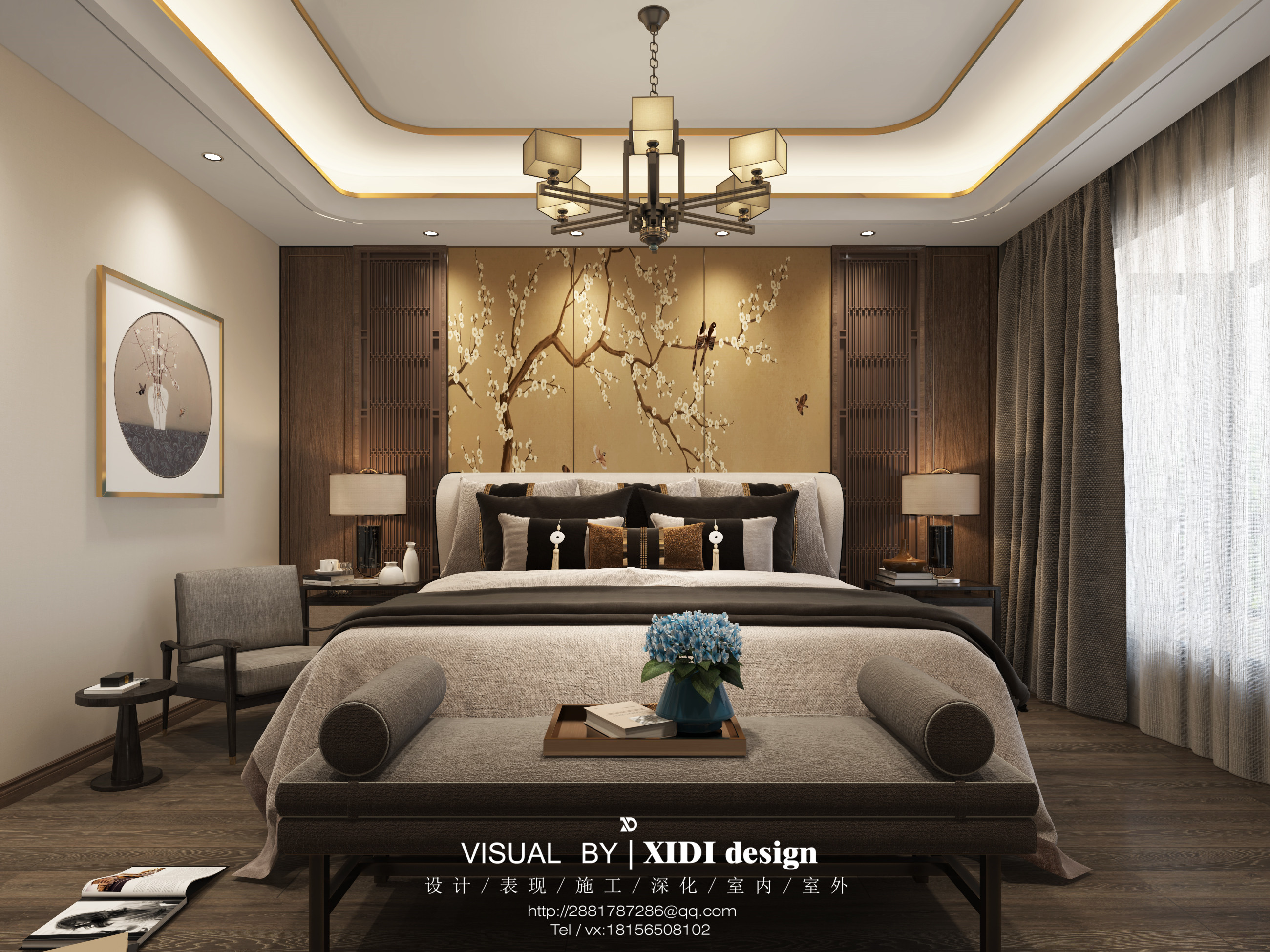 芳桂园沈总雅居，新中式样板间-6