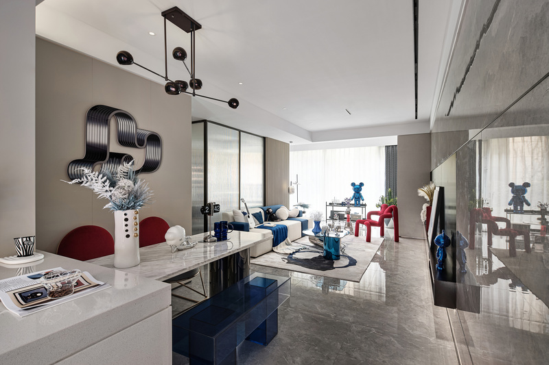 郑州新城玺樾门第99㎡样板间 | 新中式超现代设计-1