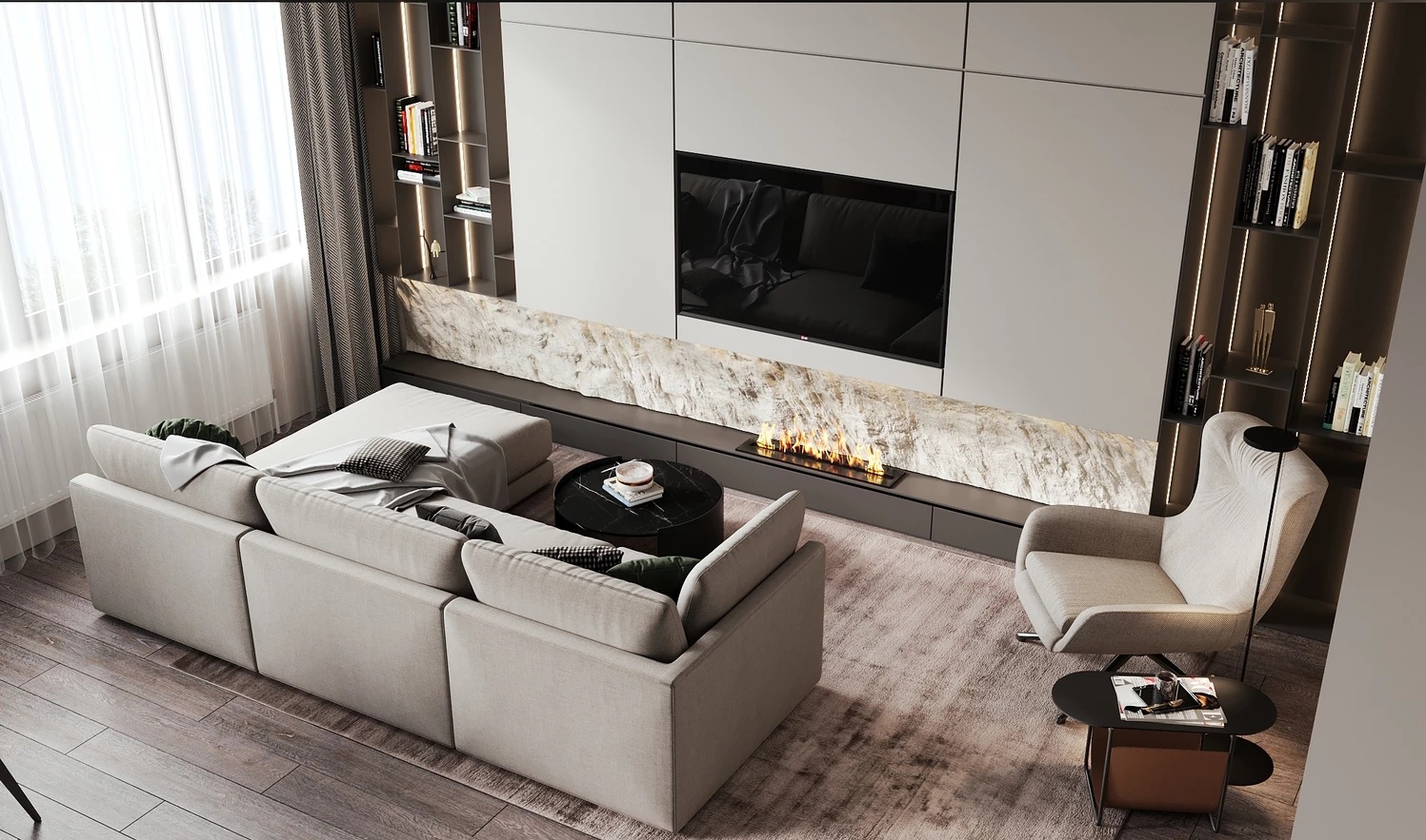 115㎡住宅设计 超时尚、超优雅-2