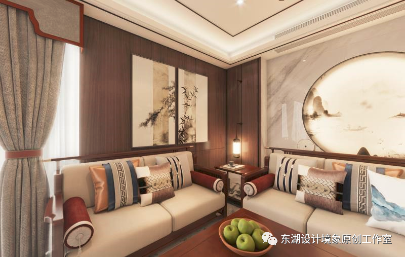 书院世家新中式住宅丨东湖设计境象原创工作室-12