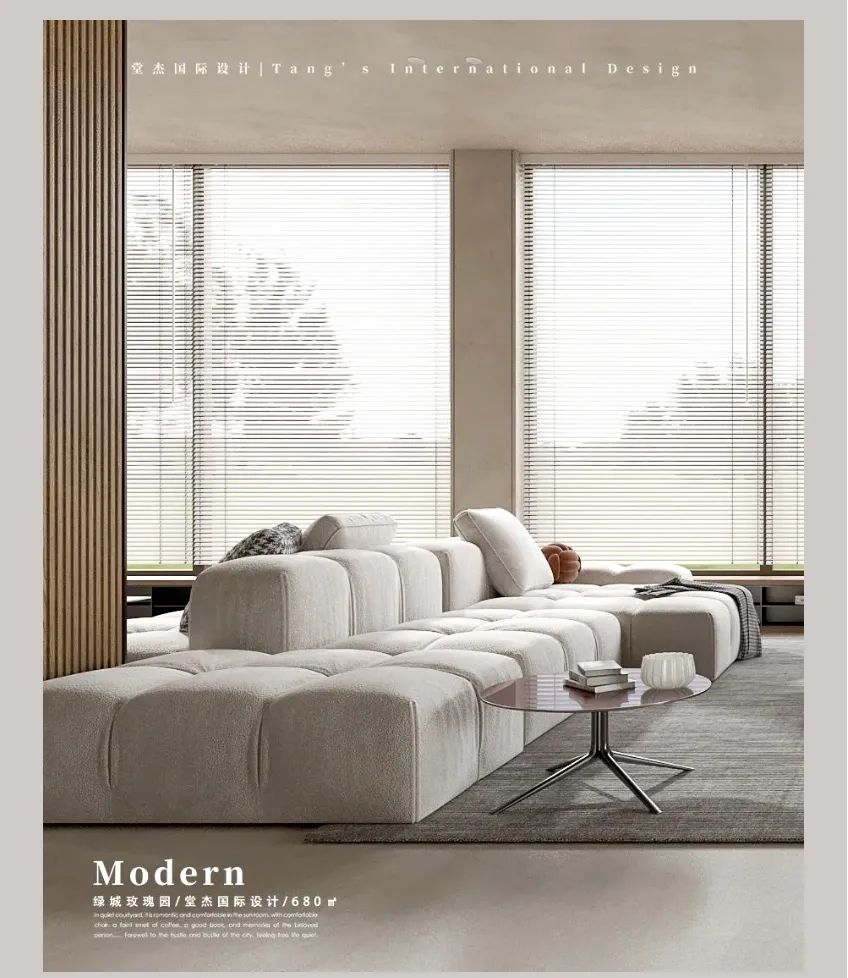 T.ID堂杰案例|680㎡独栋别墅现代风，开放式设计让空间更通透~-4