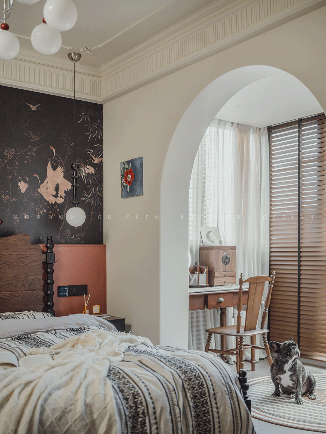 安徽黄山玉屏齐云府复古风家装设计丨中国黄山丨谷辰设计-14