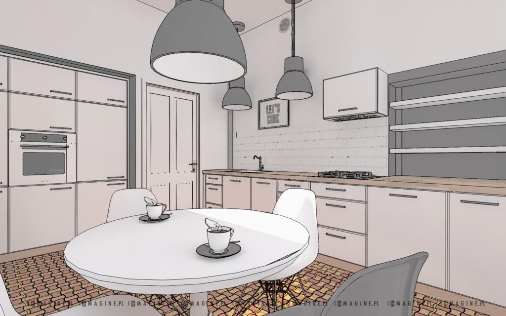 老公寓厨房室内设计项目丨波兰华沙丨InMAGINE（华沙室内建筑师,设计师）-7