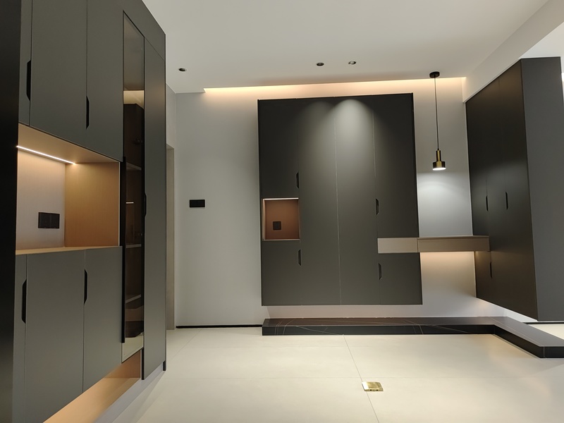 万达岳丽青城现代极简风室内设计-9