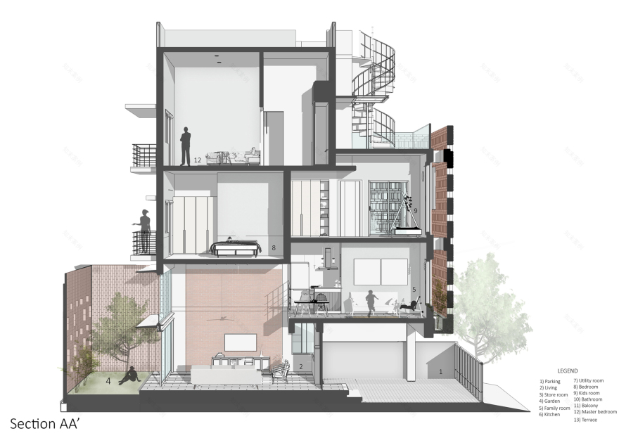 大小屋丨印度班加罗尔丨Kamat & Rozario Architecture-19