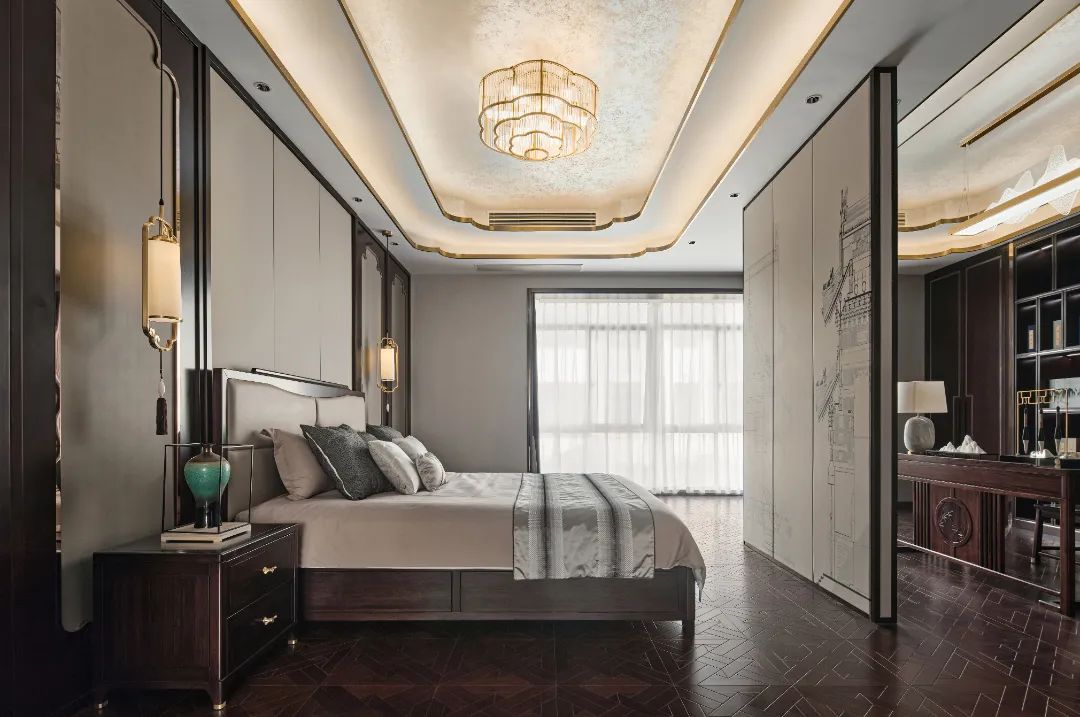 汊河别墅新潮东方 中式风格丨中国滁州丨山舍设计-61