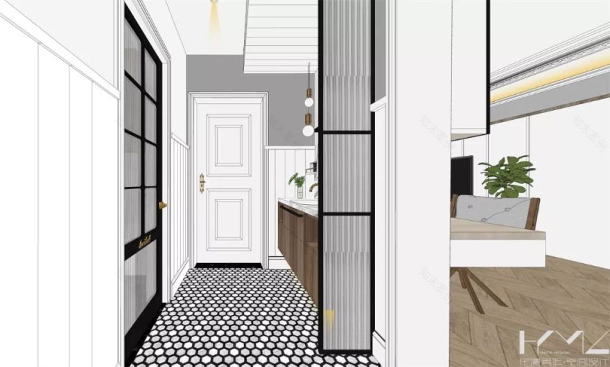 南京 124㎡现代美式混搭家居,开放式厨房、飘窗改造亮点多-62