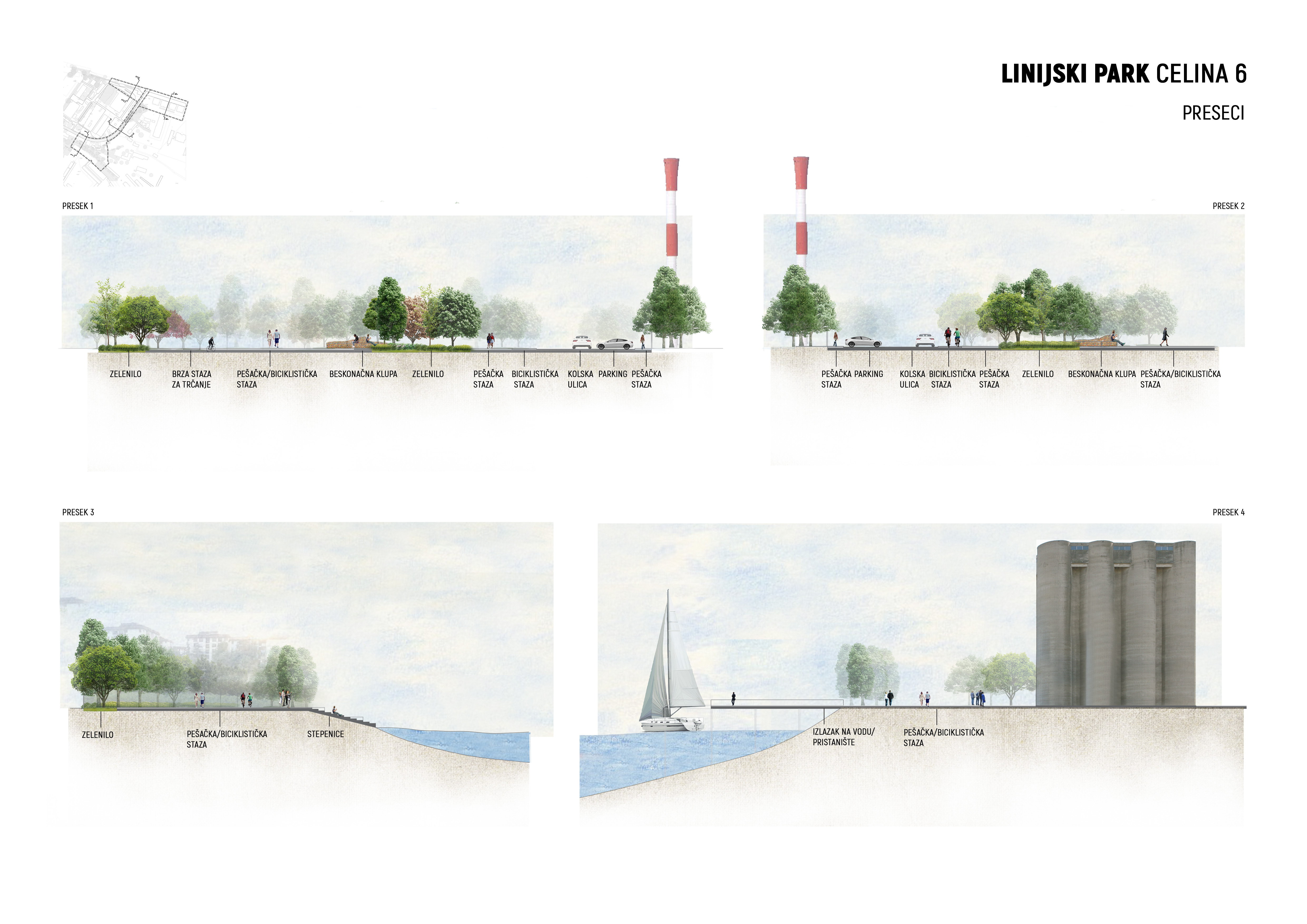 Project for Zone 6: Belgrade Linear park.-15
