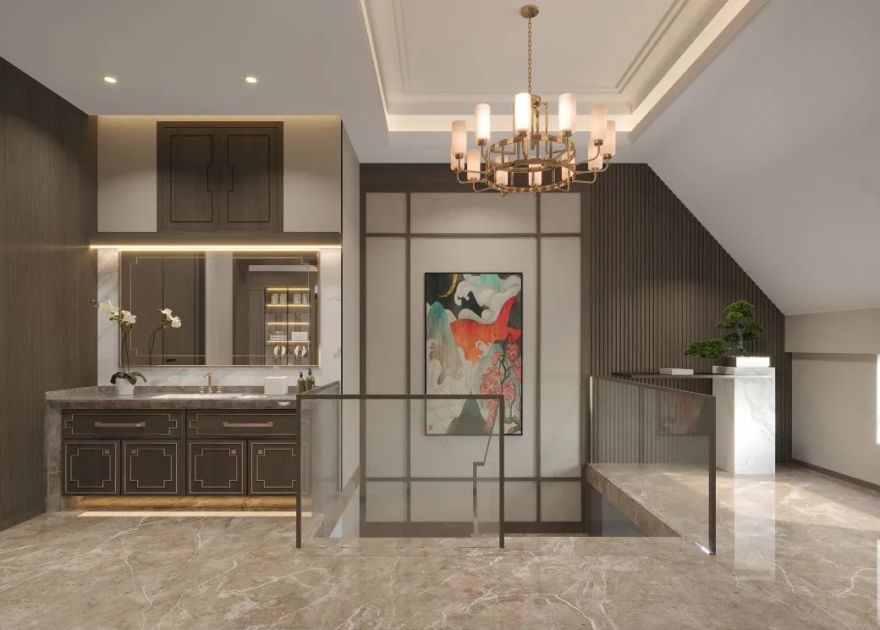 新中式诗意家居 · 保亿丽景山项目丨ONE SQUARE DESIGN FIRM-13