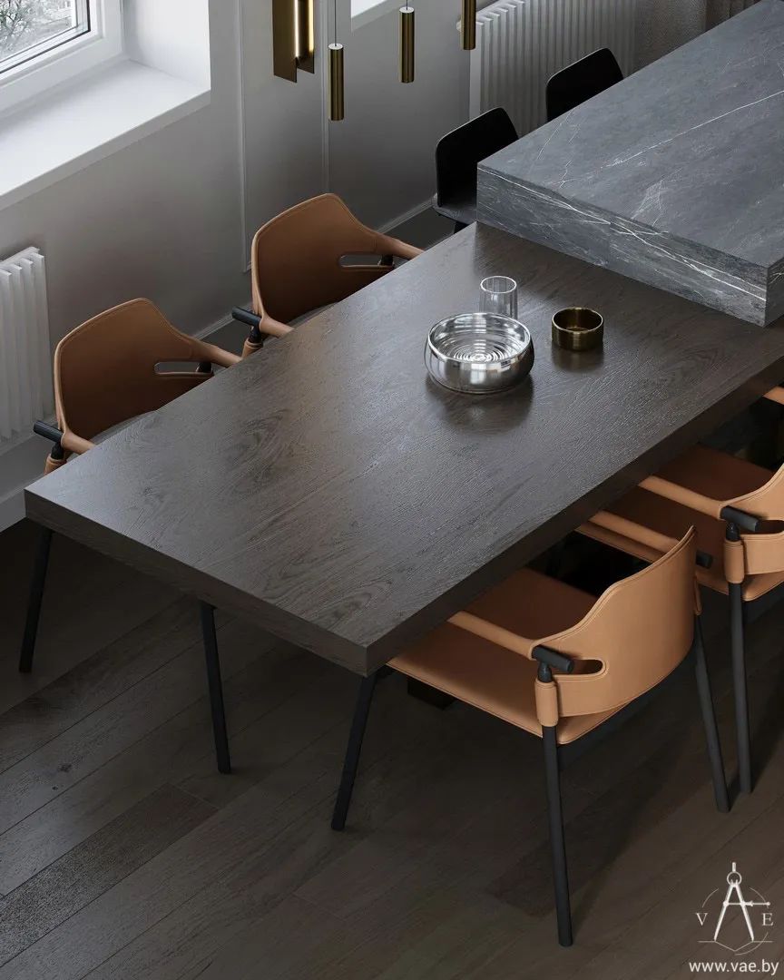 明斯克 LCD“Mayak”90㎡现代雅居,绿色木色添温馨-17