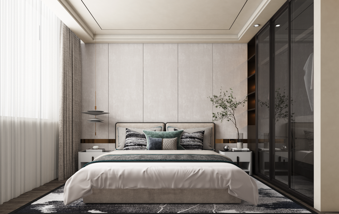 新中式轻奢平层设计-15