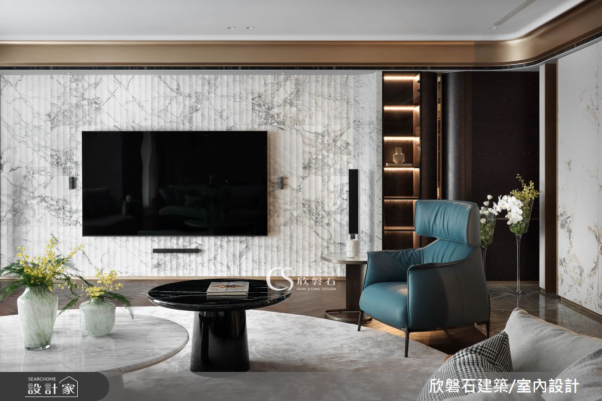 欣磐石·73  寶輝秋紅谷V·混搭風·95坪設計案例丨欣磐石建築.空間規劃-12