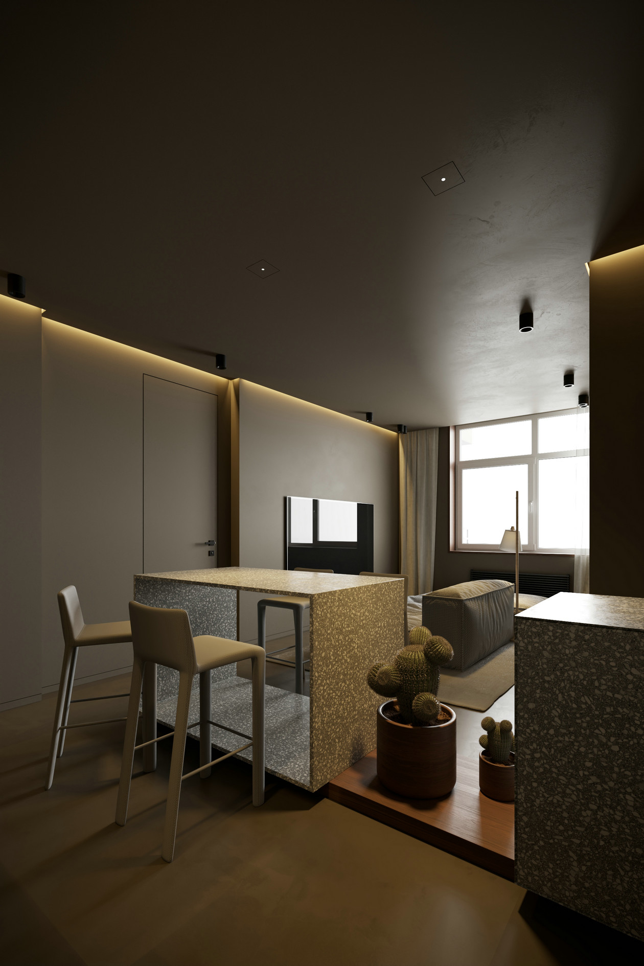 高级黑色系住宅-5