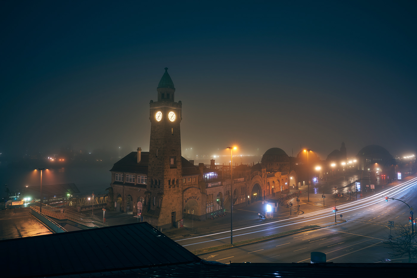 德国汉堡夜间光影建筑设计-3