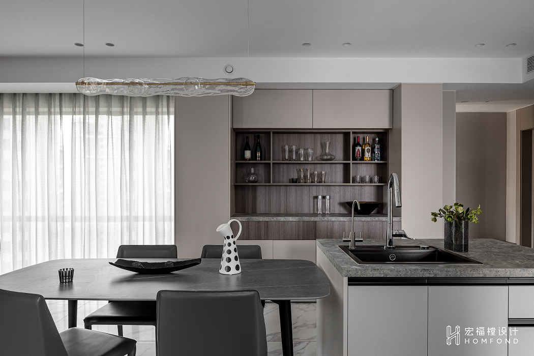 现代风格家庭住宅设计丨中国成都丨成都宏福樘设计-35