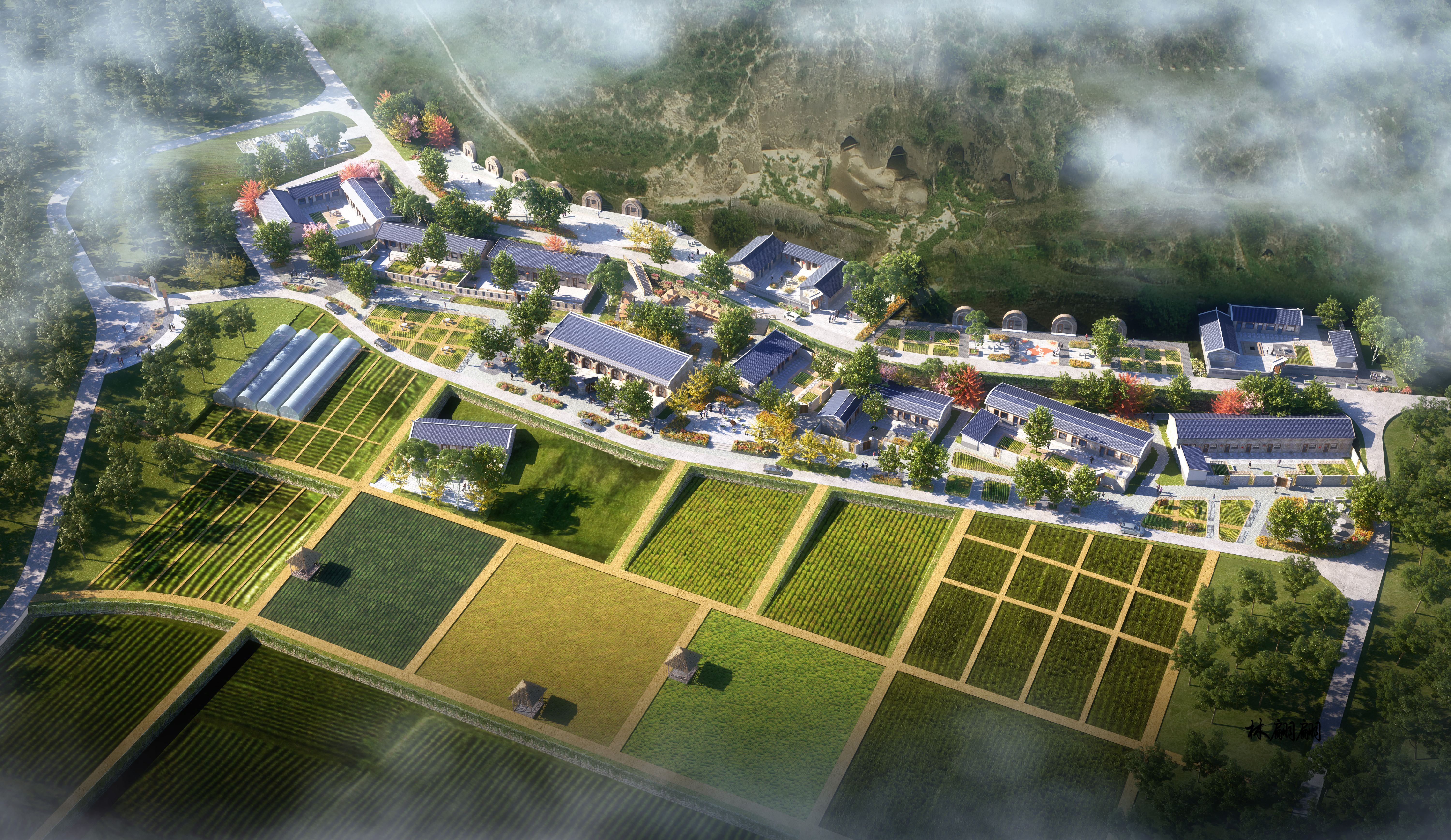 室外效果图|室外景观设计-1