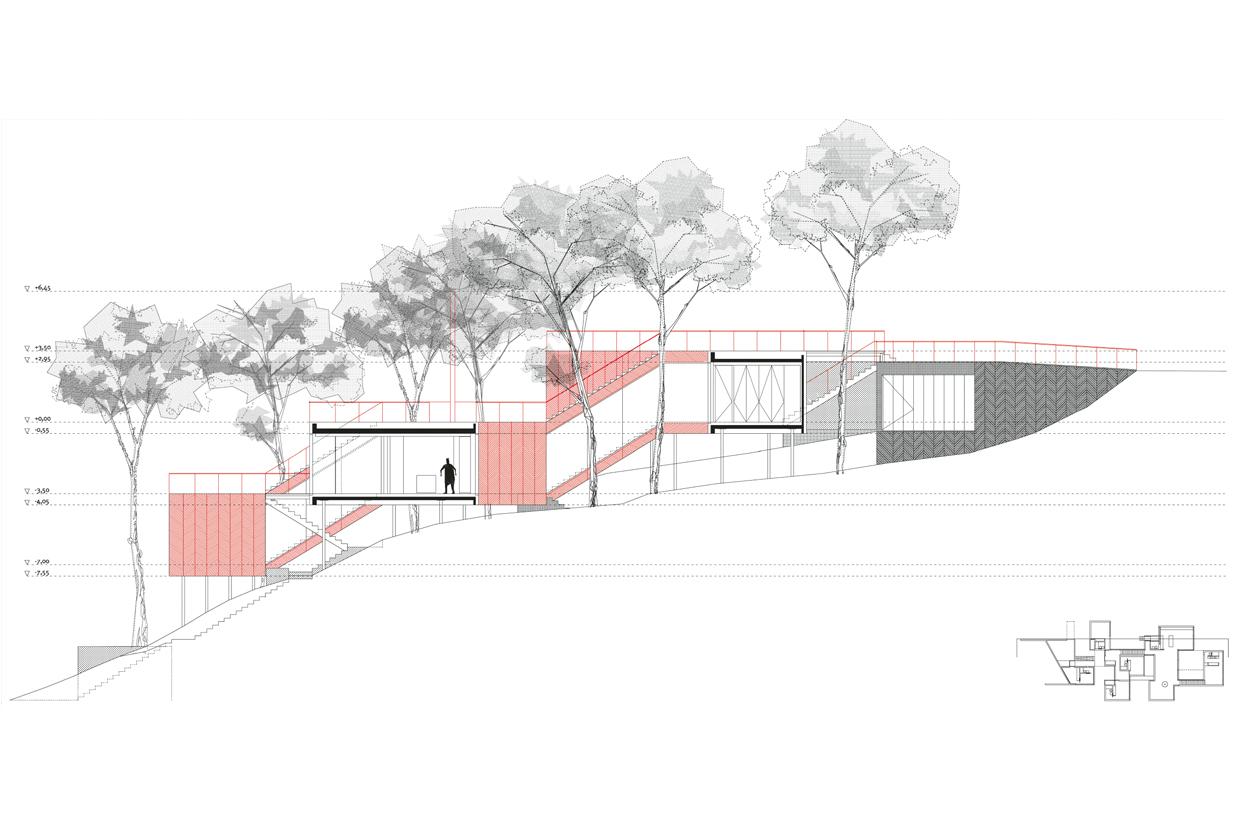 西班牙 Cebreros 红色别墅-8