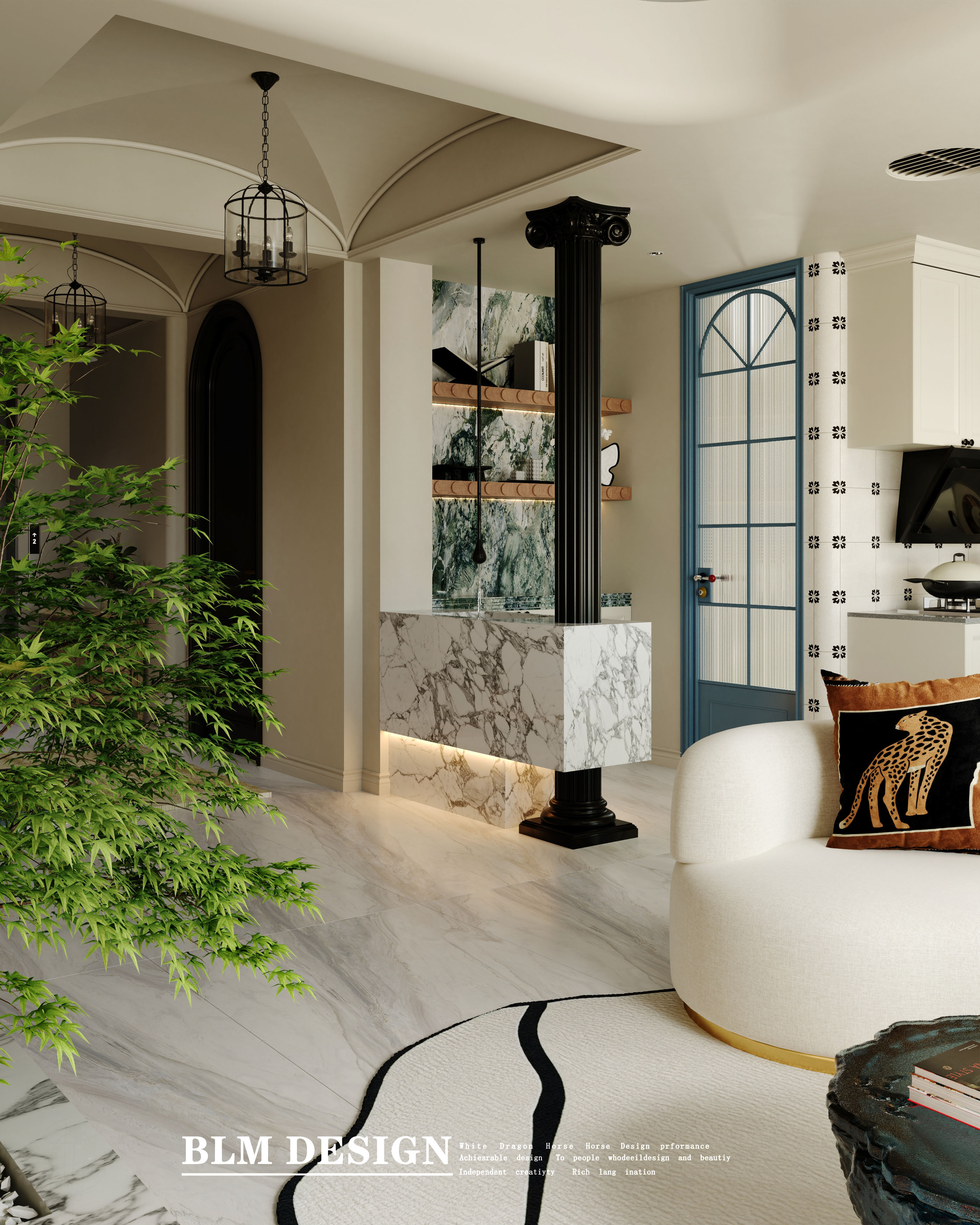 南洋风白龙马效果图设计制作-10