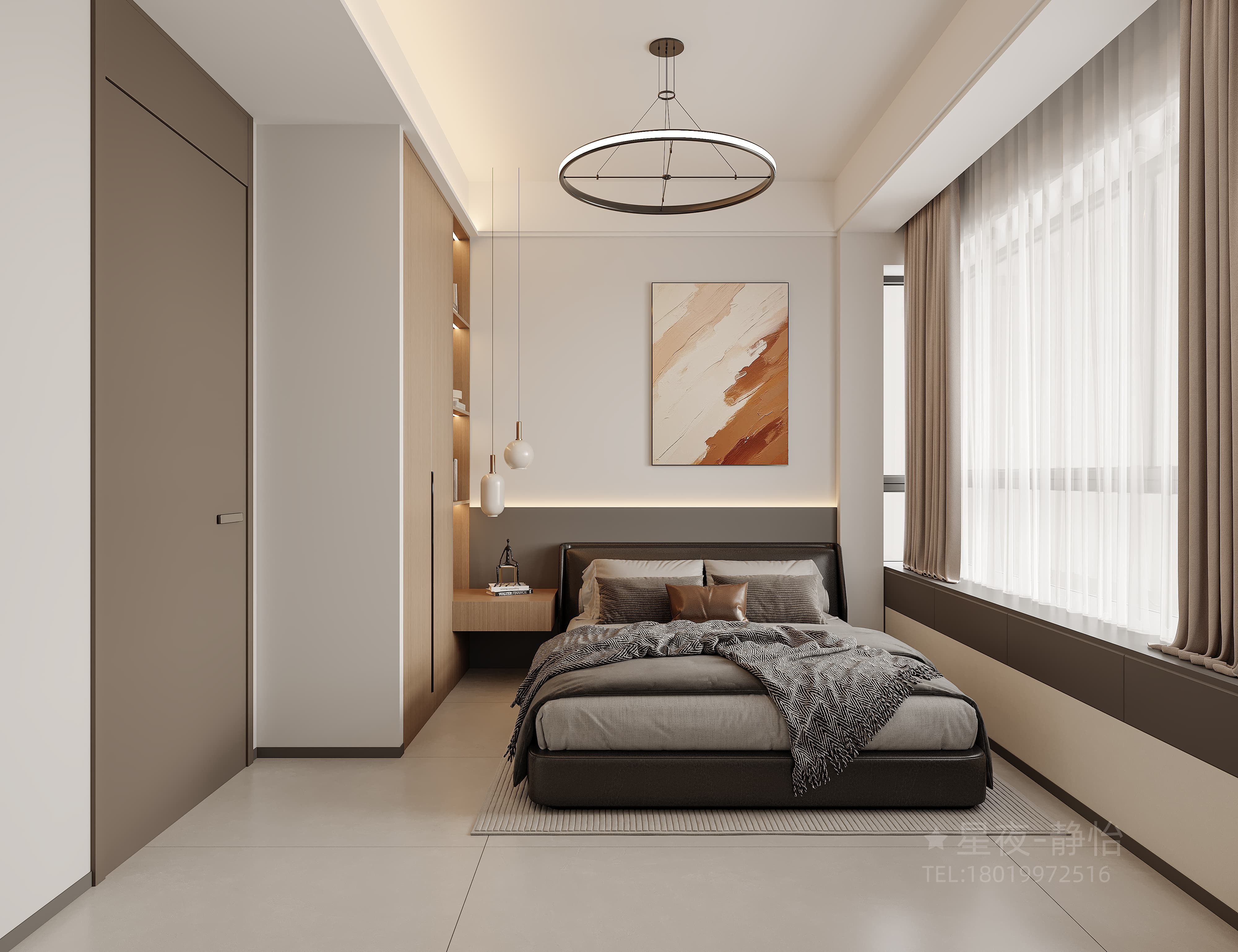 现代轻奢客厅：通透布局，光影交织质感空间-0