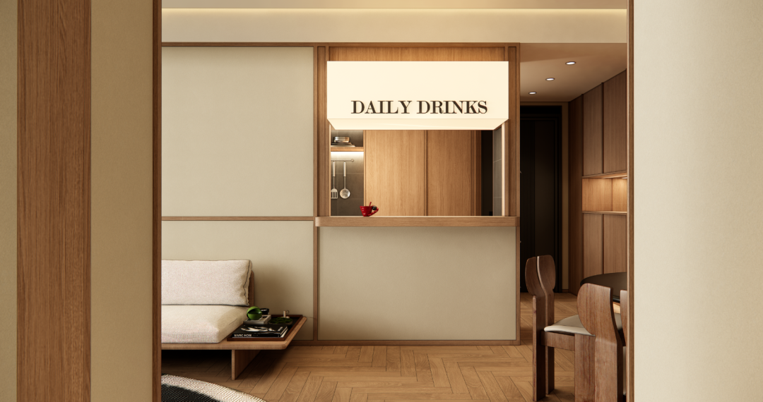 蔚蓝左岸花园现代原木风样板间丨中国深圳-9