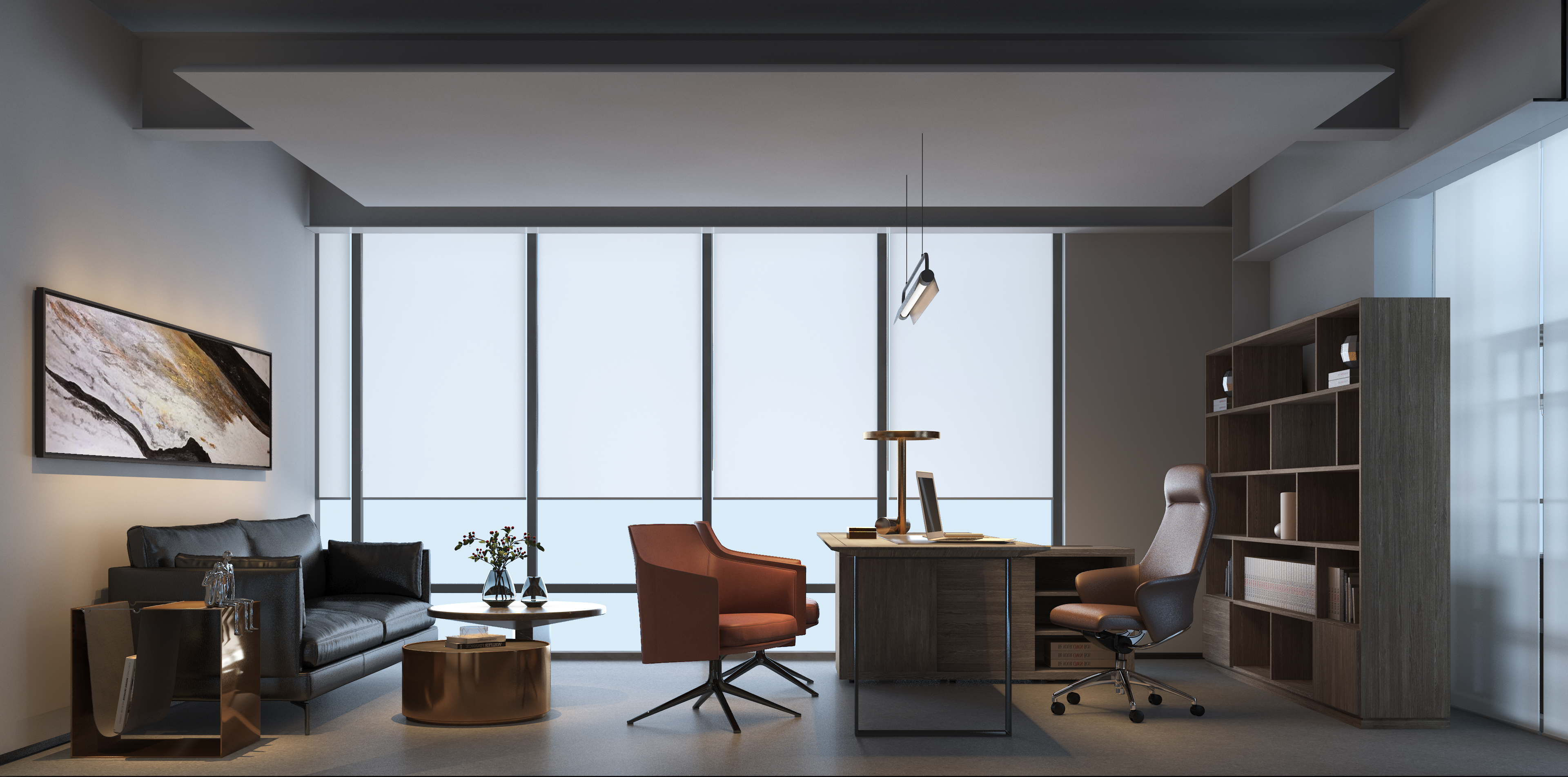 绣花针艺术设计| 尚屹文园~办公空间-6