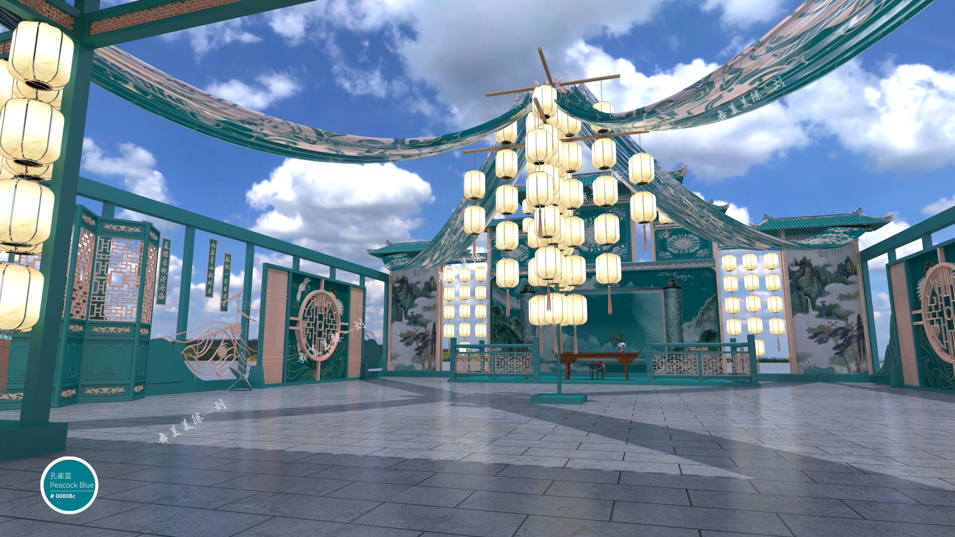 国潮快闪 中式美陈设计-6