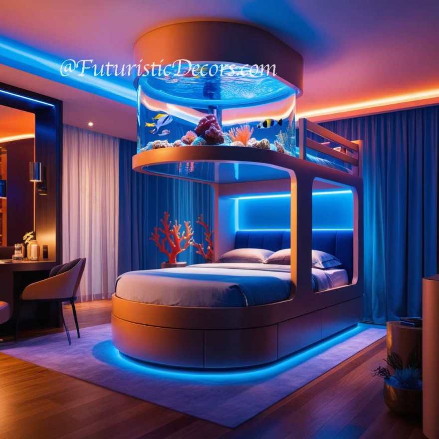 水族馆双层床设计丨FuturisticDecors-101
