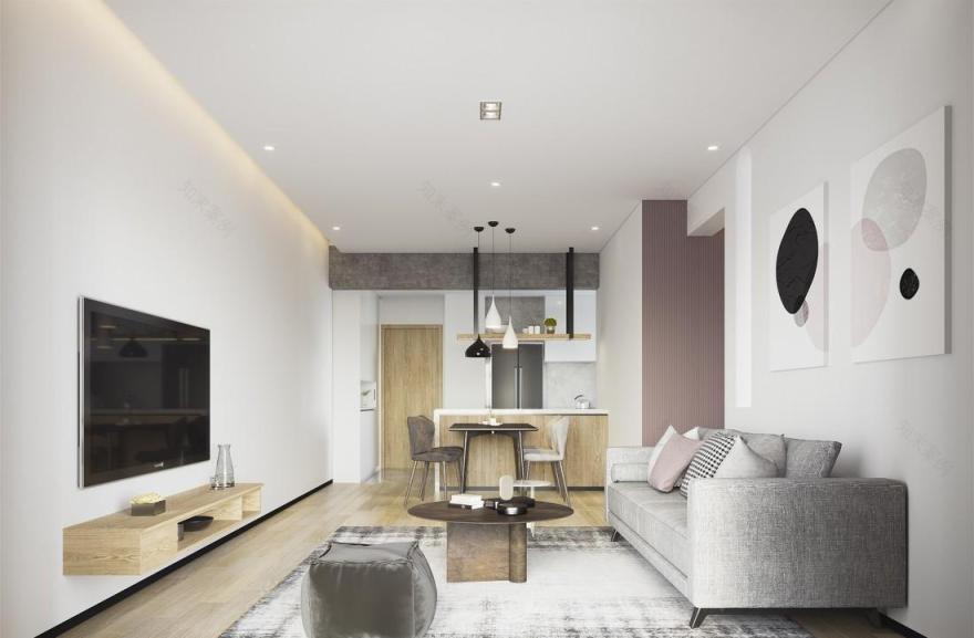 古希腊拱形窗映照的现代自然家-47