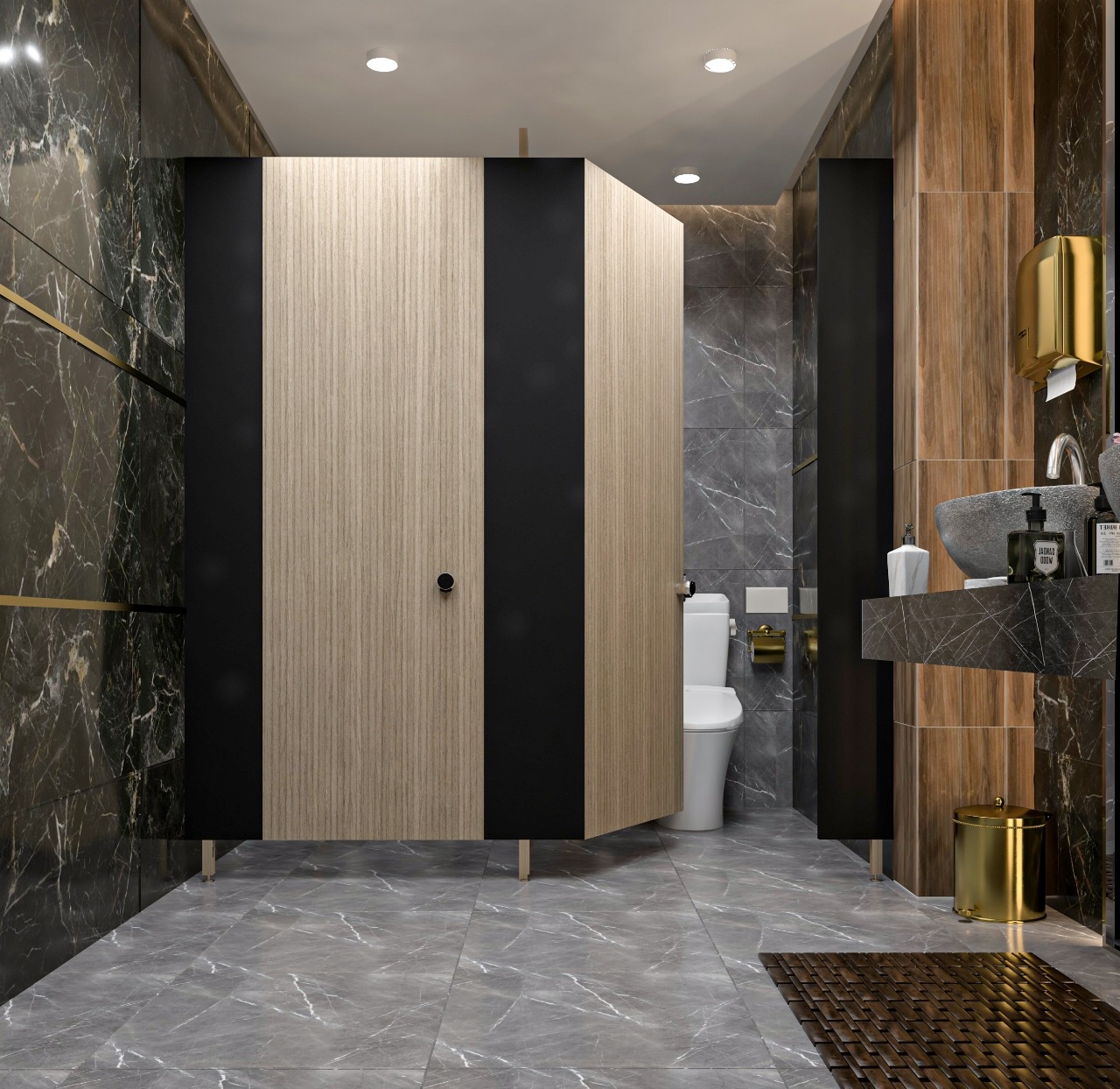 restaurant bathroom-0