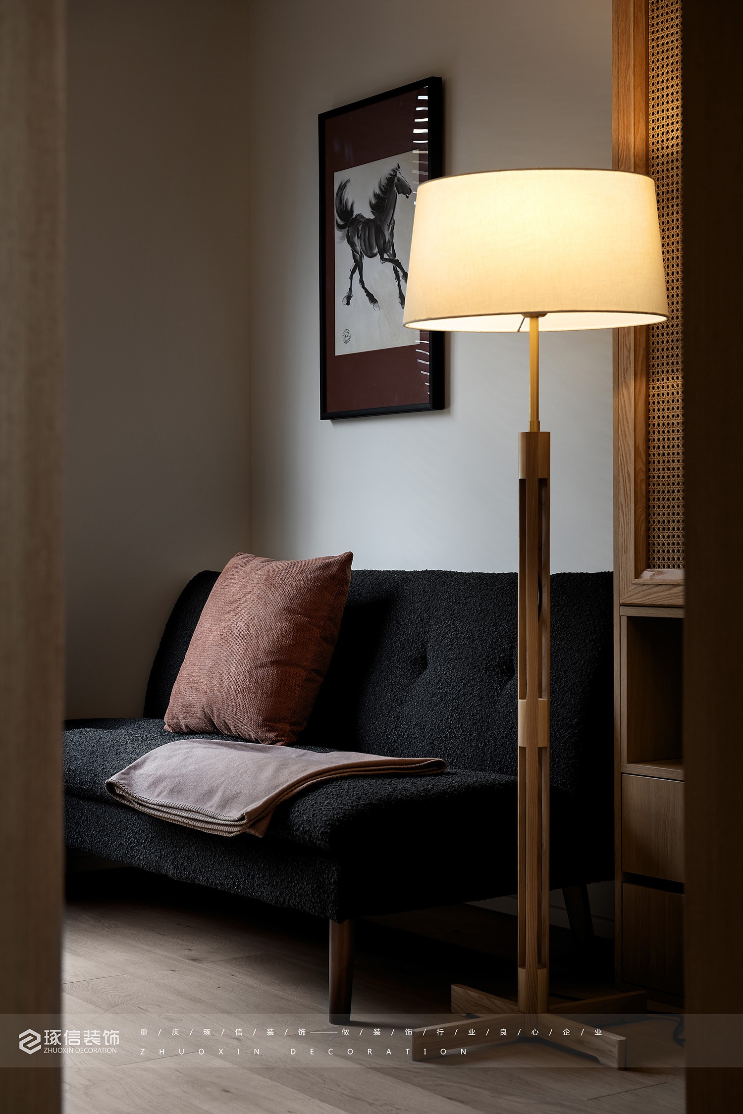 120 平现代极简放松空间丨琢信装饰-18