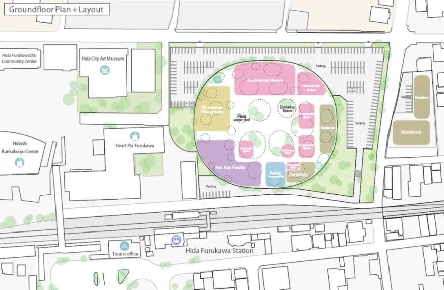 日本飞騨市“盆地式”城市广场丨日本岐阜丨藤本壮介建筑事务所-34