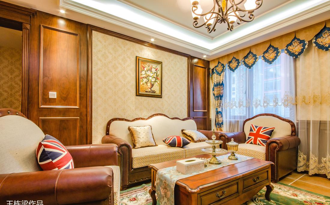 巨华紫光园美式风格样板间-15