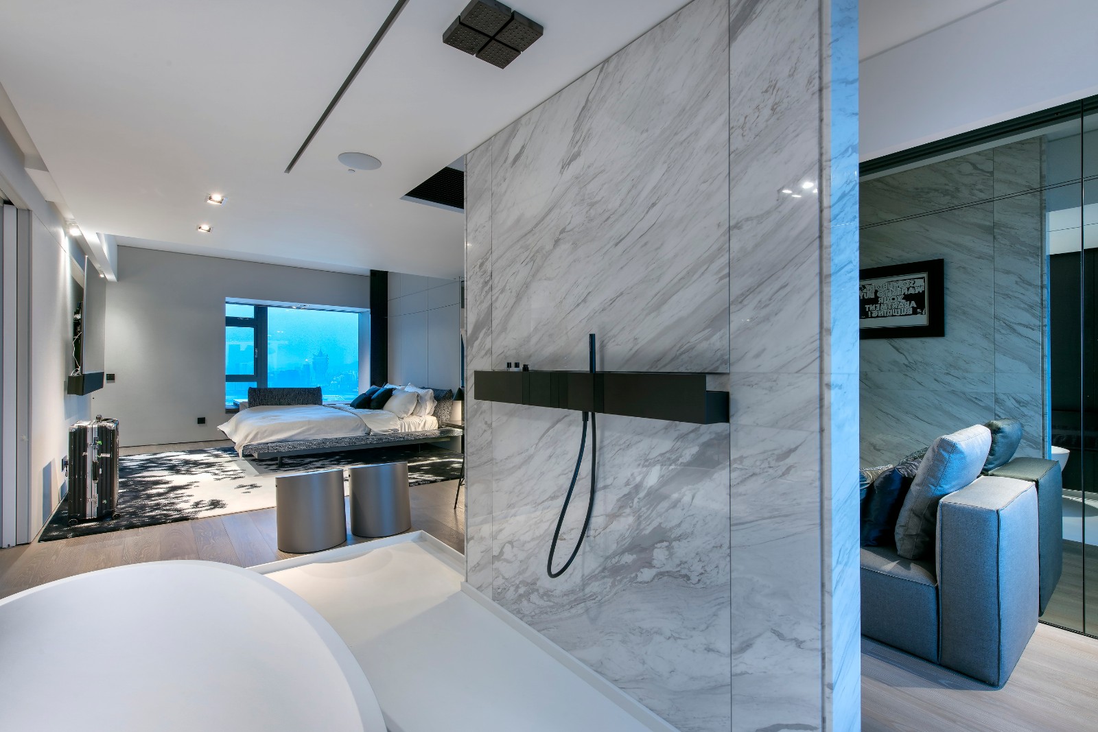 澳门氹仔复式海景房 | 极简工业风与现代艺术的完美融合-29