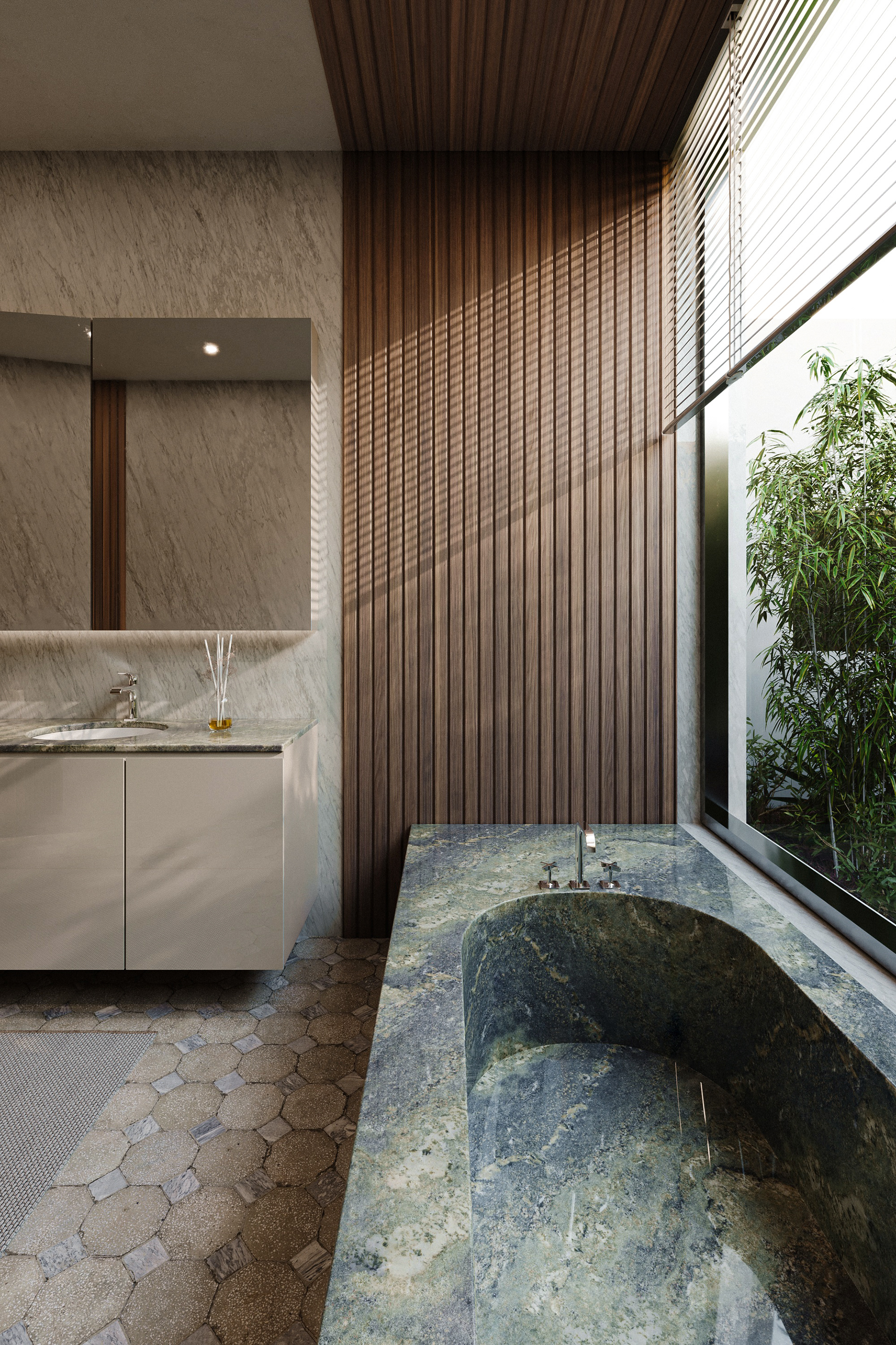 Japandi 室内概念设计丨Laura Dauby-24