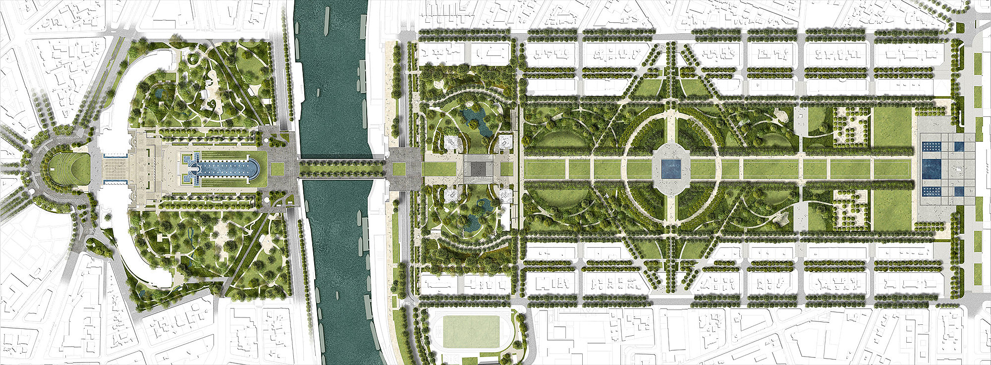 巴黎埃菲尔铁塔公园重新设计项目丨法国巴黎丨Gustafson Porter + Bowman等多家团队-10