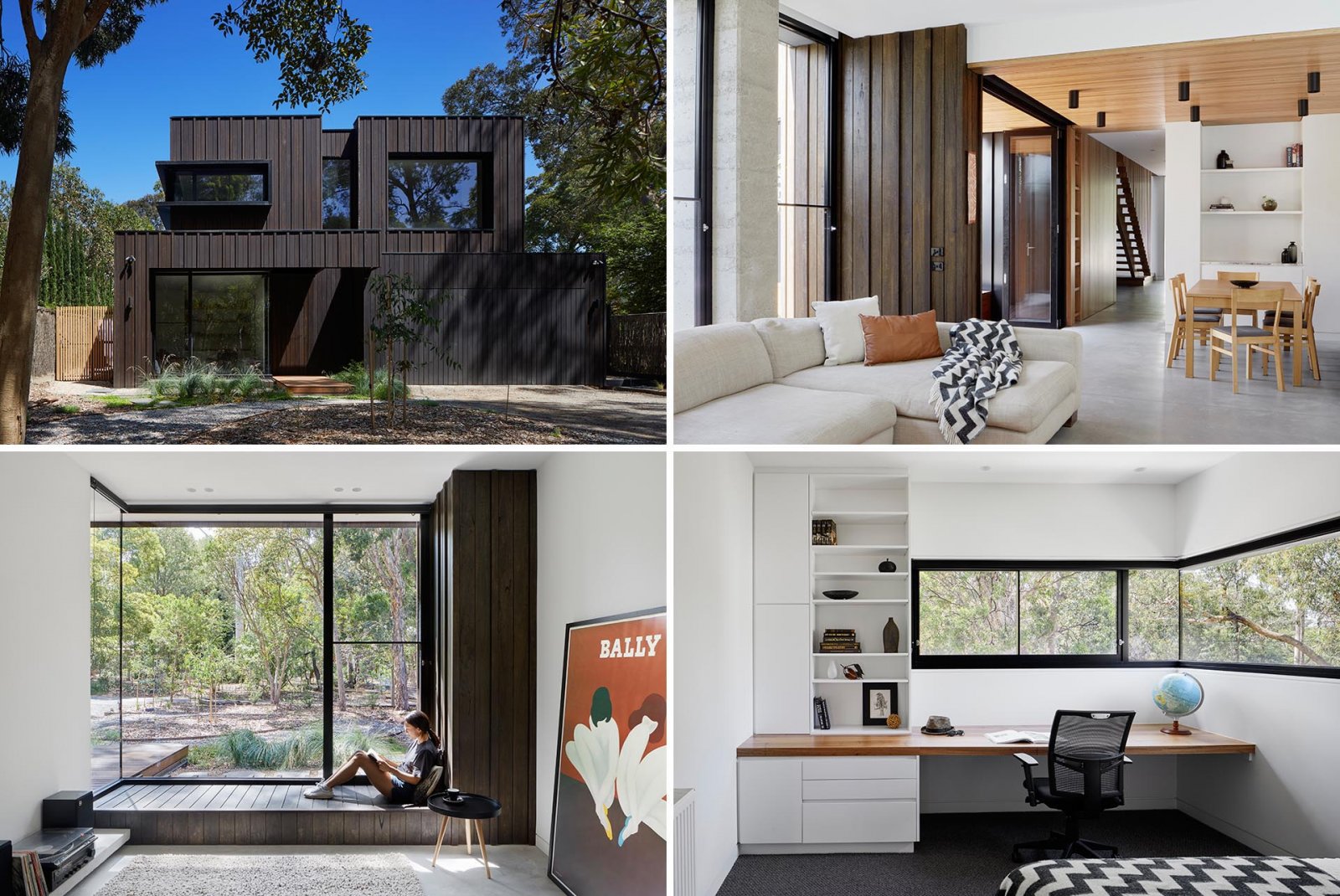 墨尔本黑色木质住宅-0