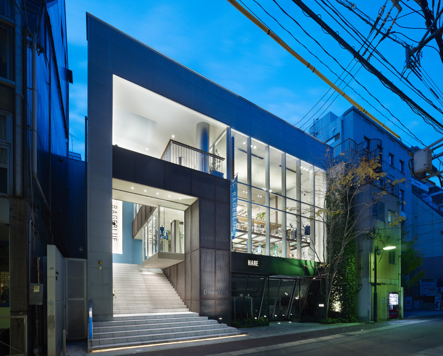 福冈怒蓝（注：这里RAGEBLUE可能是特定名称，直译为怒蓝，结合Fukuoka（福冈），推测可能是福冈的某个品牌、组织等叫怒蓝 ） 丨日本福冈丨构造设计寺戸巽海,照明设计DAIKO-27