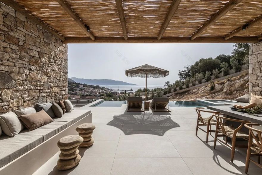 凯法利尼亚岛的石头别墅丨希腊丨Kleoniki Androni-15