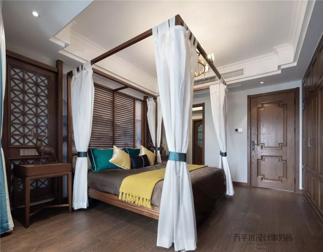 《远黛》 | 新中式风格,原木温暖,青蓝雅致,空间通透-70