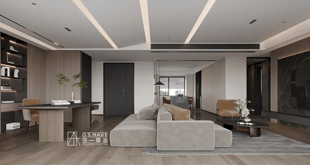 质感灰与自然相融的现代轻奢之家丨中国重庆丨唐士力,程沁,钟文-5